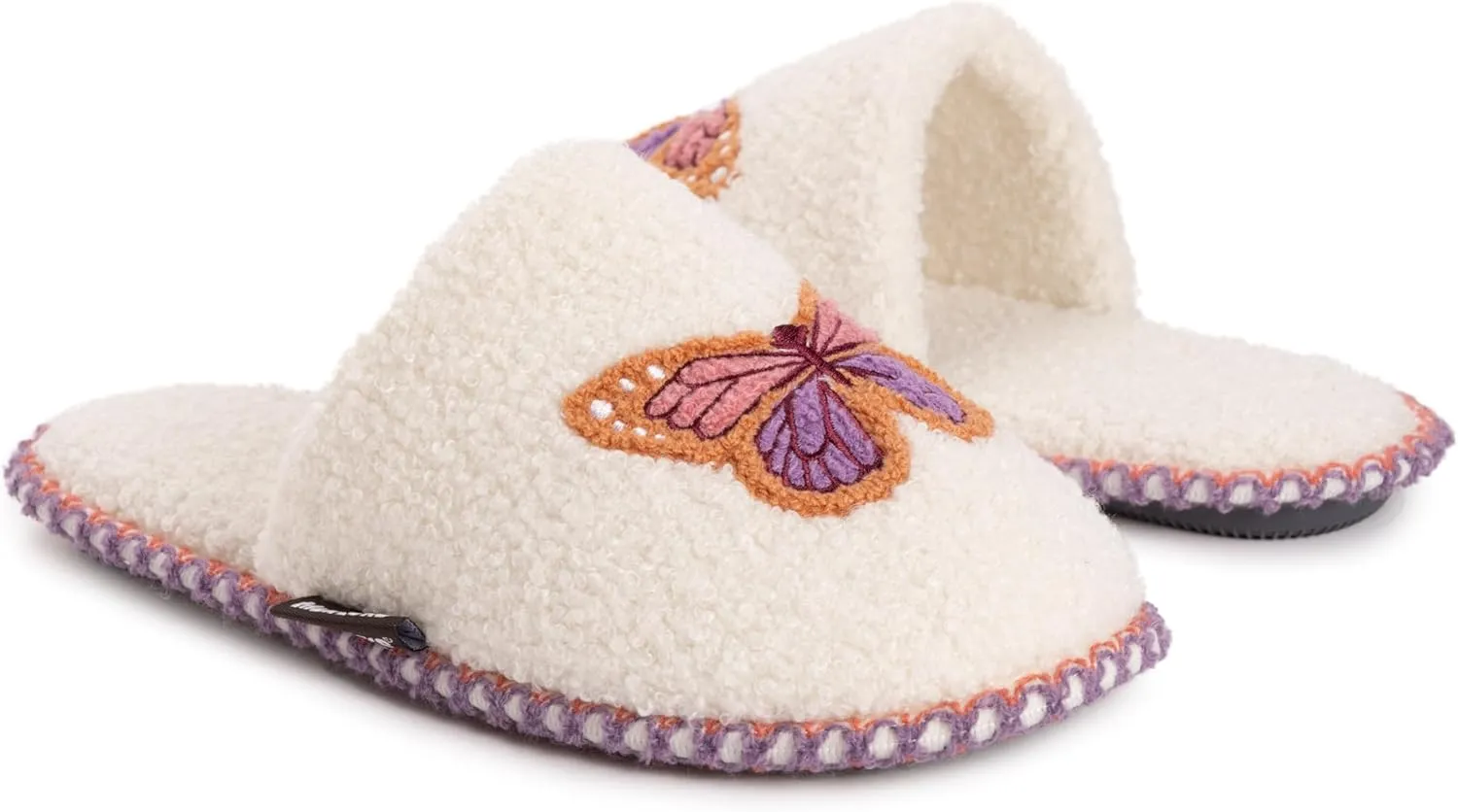 MUK LUKS Women's Novelty Punch Needle Scuff