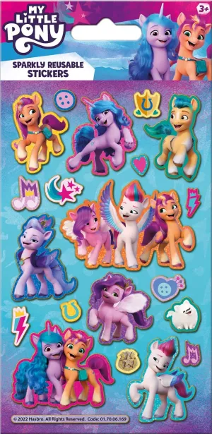 My Little Pony Reusable Foil Sheet of 16 Stickers