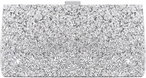 Naimo Women's Sequin Rhinestone Evening Bag Elegant Glitter Clutch Handbag Purse