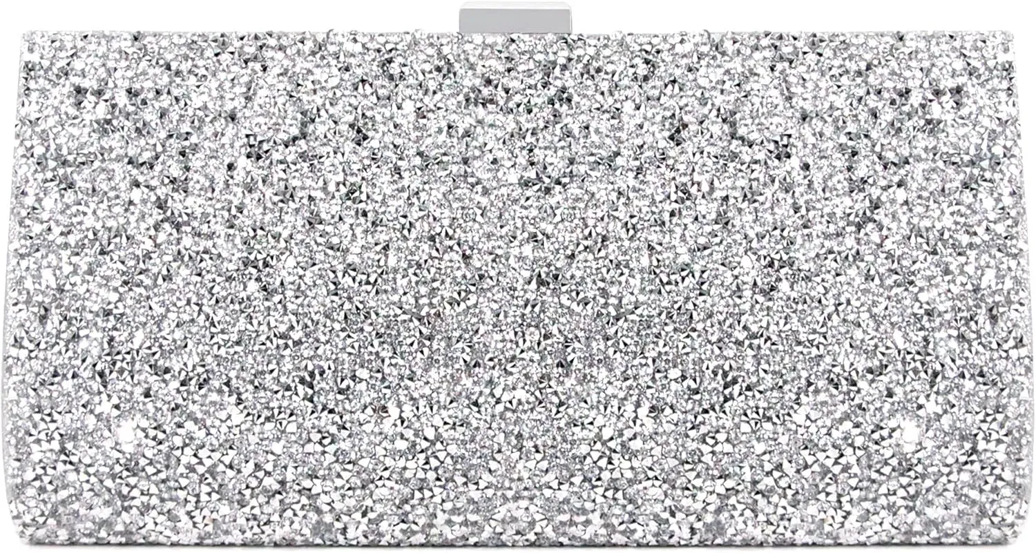 Naimo Women's Sequin Rhinestone Evening Bag Elegant Glitter Clutch Handbag Purse