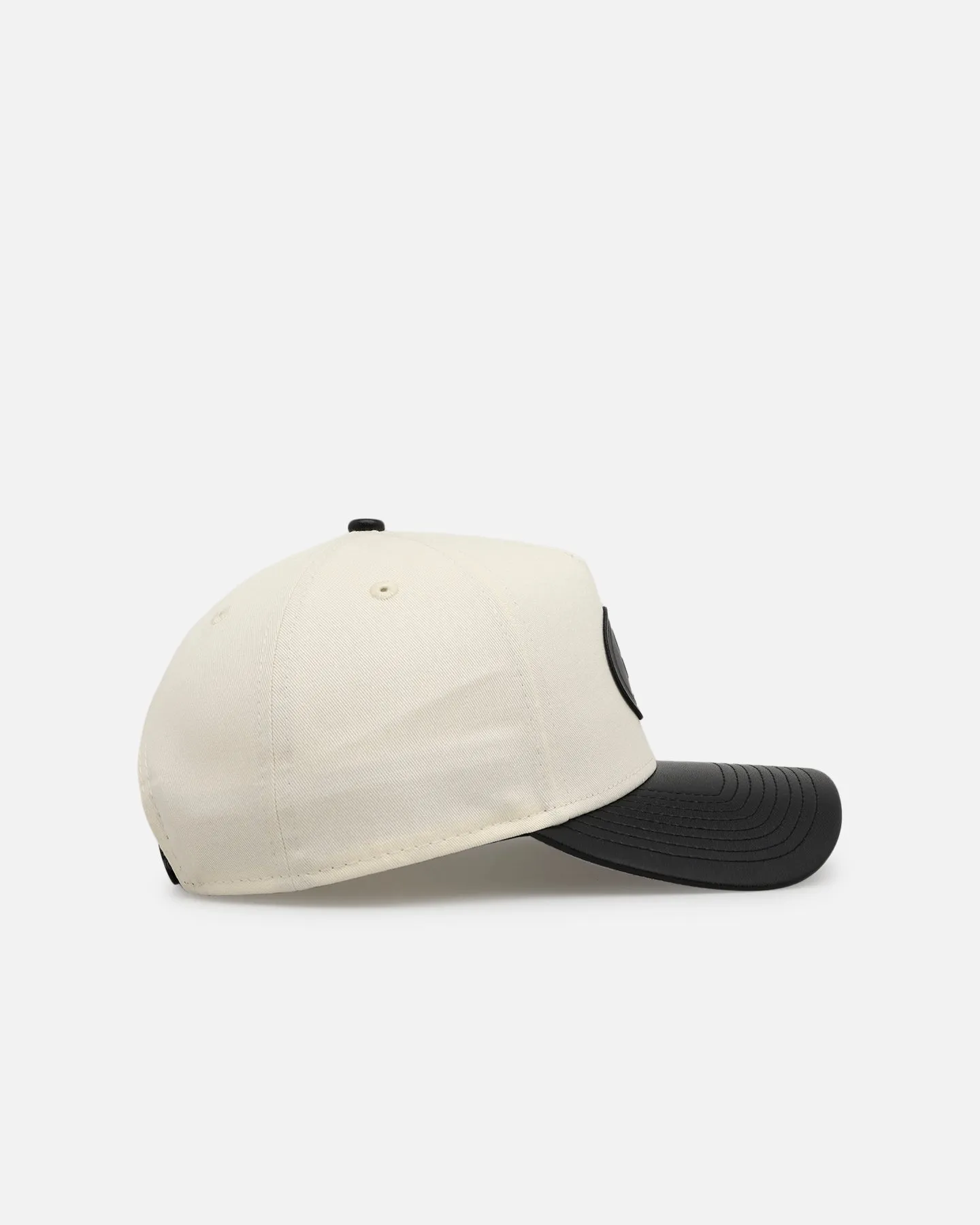New Era San Francisco 49ers 'Leather Visor' 9FORTY A-Frame Snapback Chrome White/Black