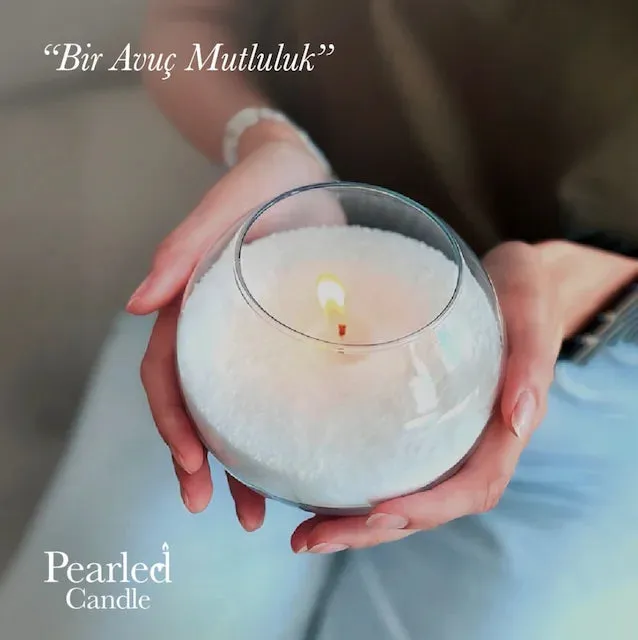 Non-Toxic Reusable Pearled Candle