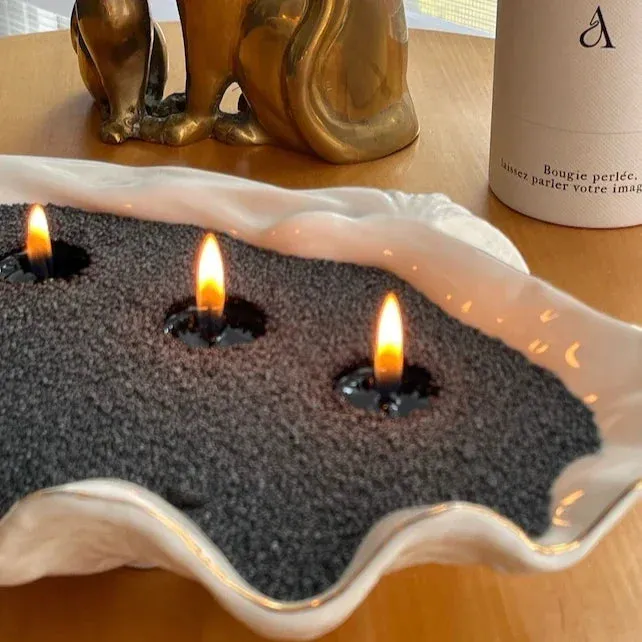 Non-Toxic Reusable Pearled Candle