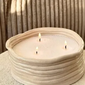 Non-Toxic Reusable Pearled Candle
