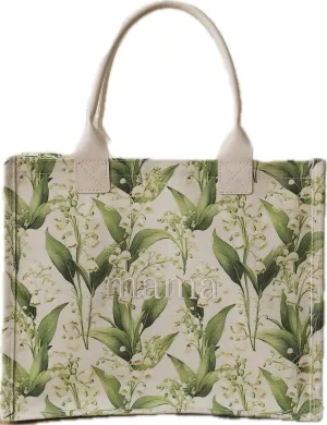 NOTHING FITS BUT Women's Embroidered Mama Canvas Bag