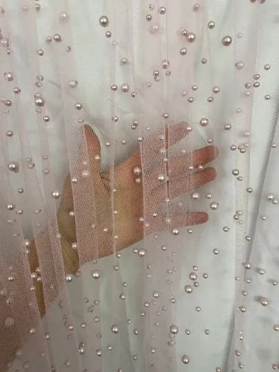 Nude Pearl Tulle