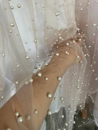 Nude Pearl Tulle