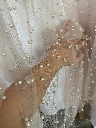 Nude Pearl Tulle