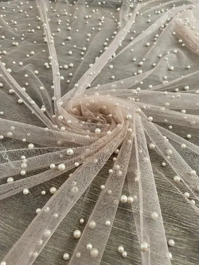 Nude Pearl Tulle