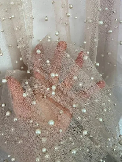 Nude Pearl Tulle
