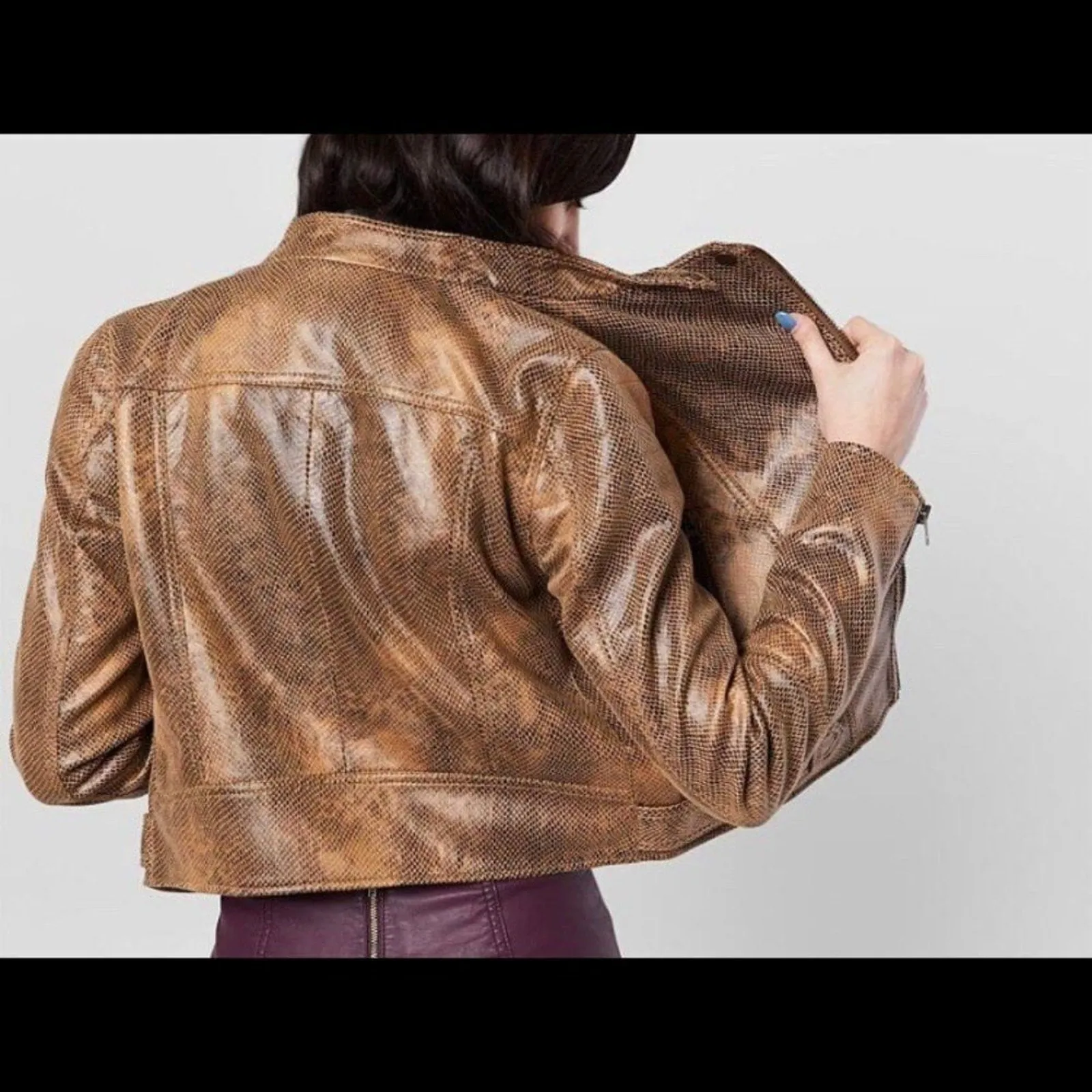 NWT Free People Fenix Women's Faux Leather jacket