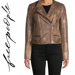 NWT Free People Fenix Women's Faux Leather jacket