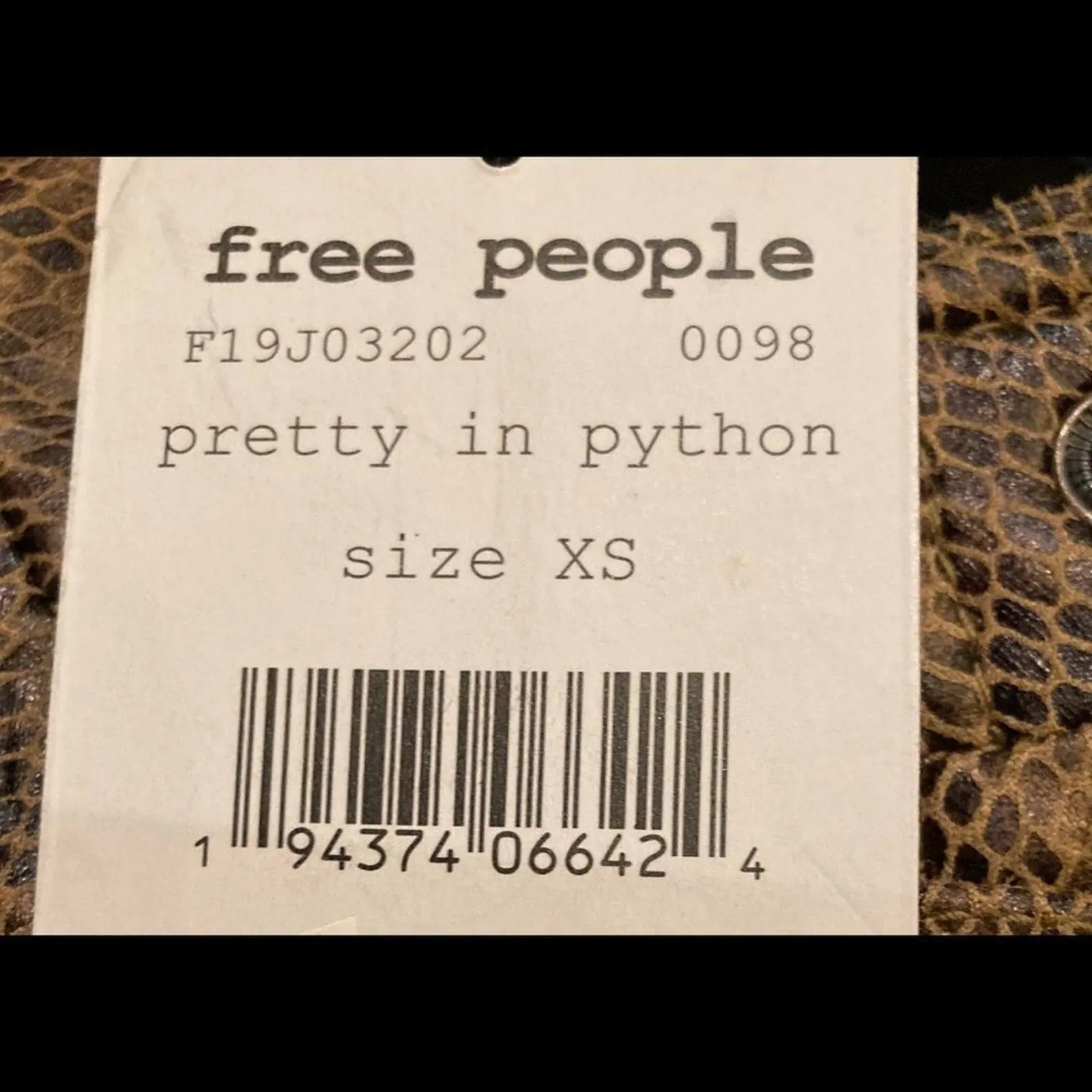 NWT Free People Fenix Women's Faux Leather jacket