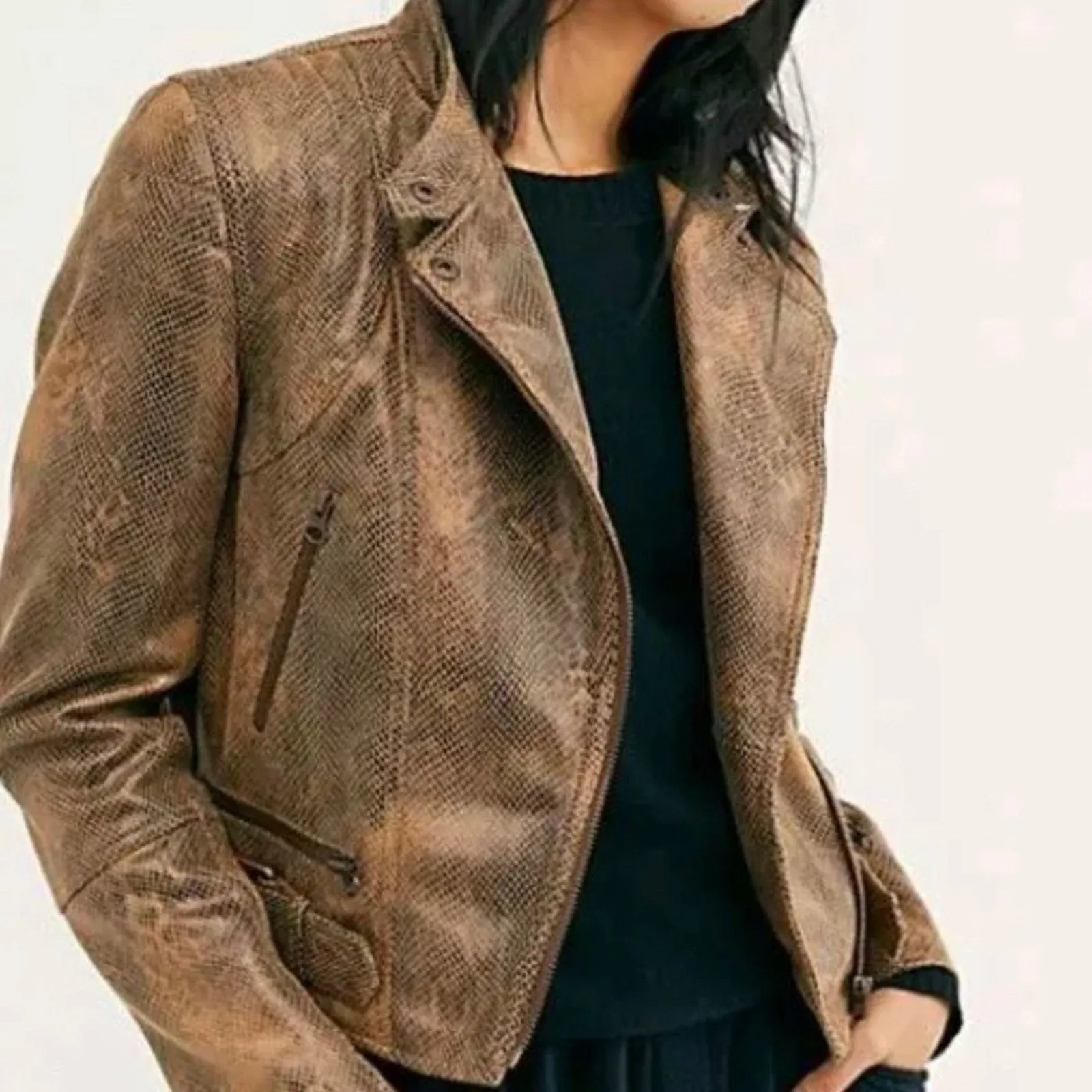 NWT Free People Fenix Women's Faux Leather jacket