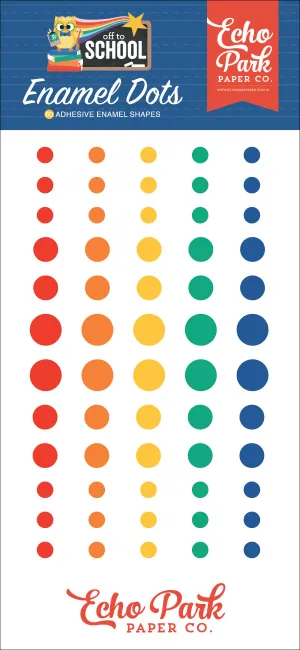 Off To School Enamel Dots - Echo Park