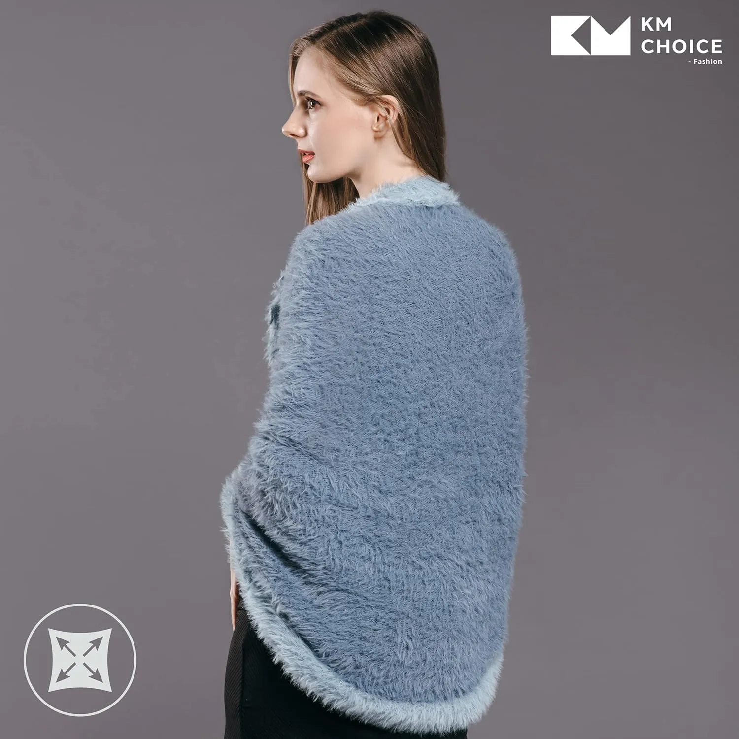 ONE Scarf: Faux Fur Infinity Scarfs or Shawl Wraps for Women Winter Warm, Soft & Fluffy Scarf in Gift Box