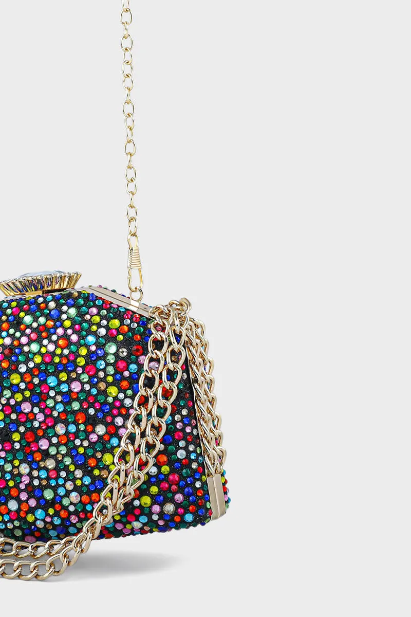 Party Wear Clutch BK4048-Multy