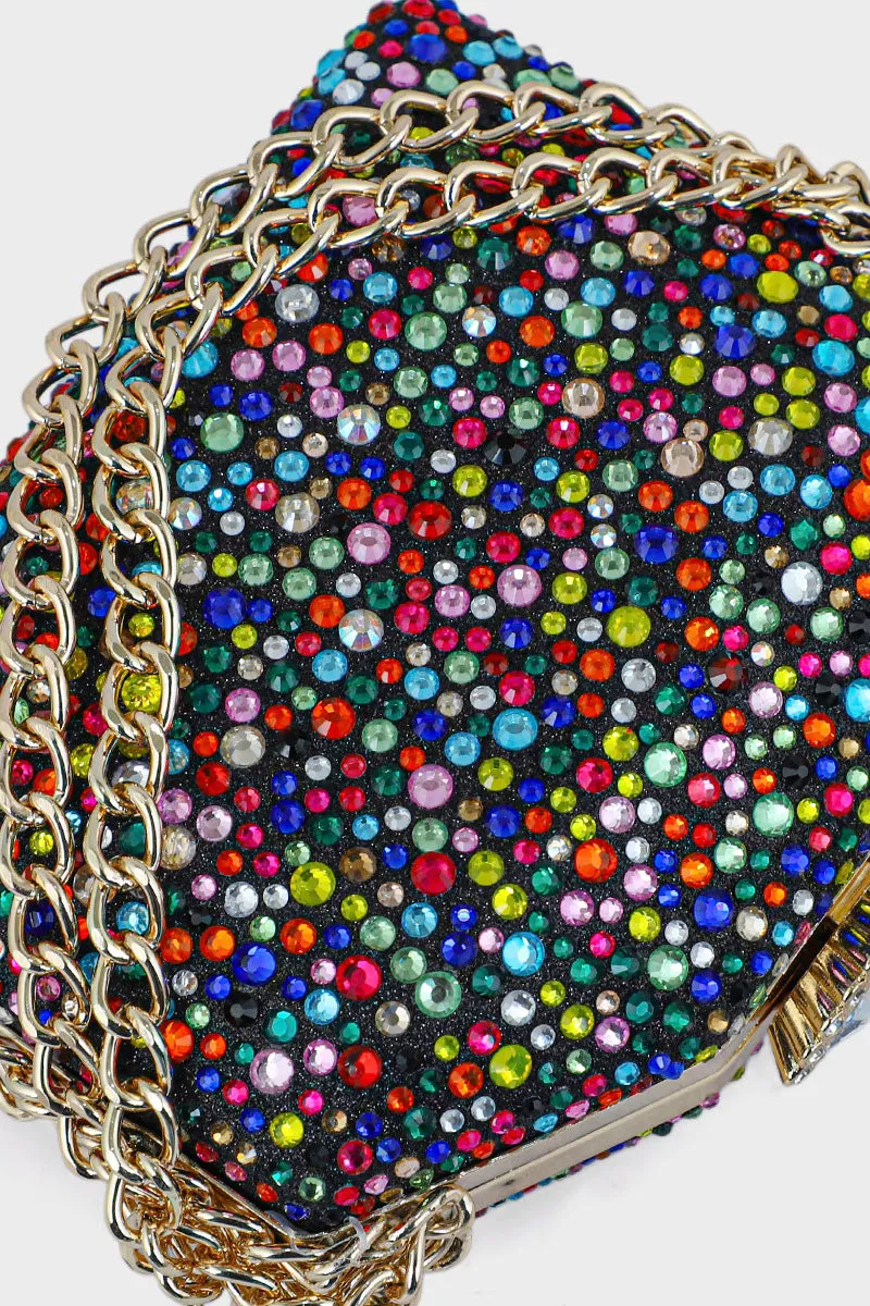 Party Wear Clutch BK4048-Multy