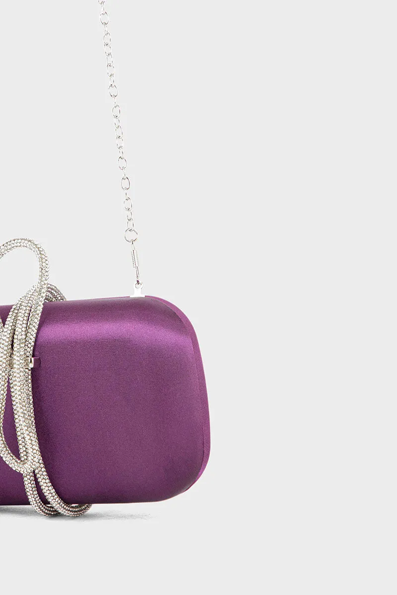 Party Wear Clutch BK4050-Plum