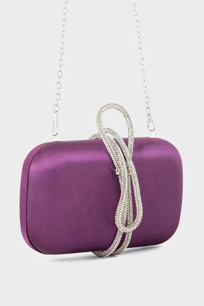 Party Wear Clutch BK4050-Plum