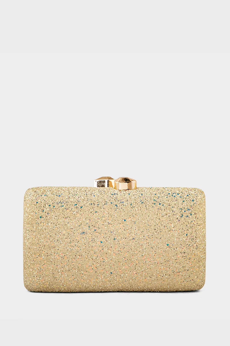 Party Wear Clutch BK4078-Golden