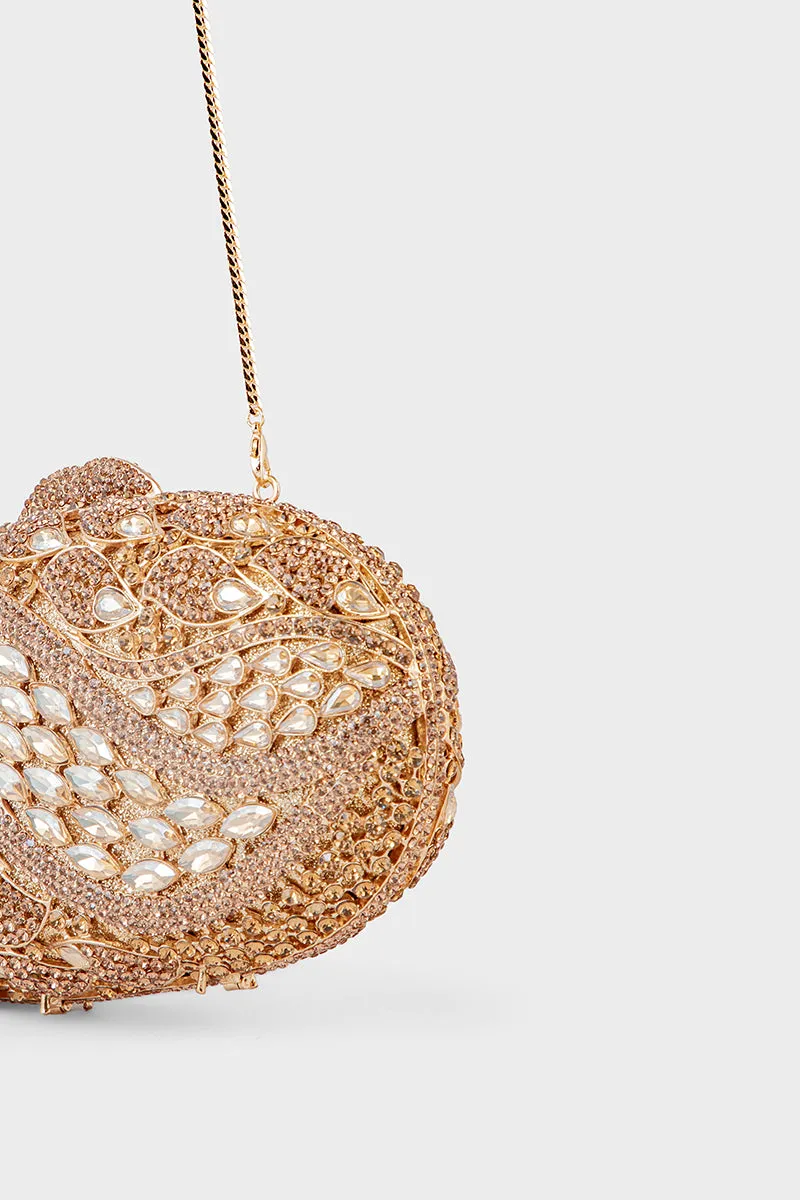 Party Wear Clutch BK4095-Bronze
