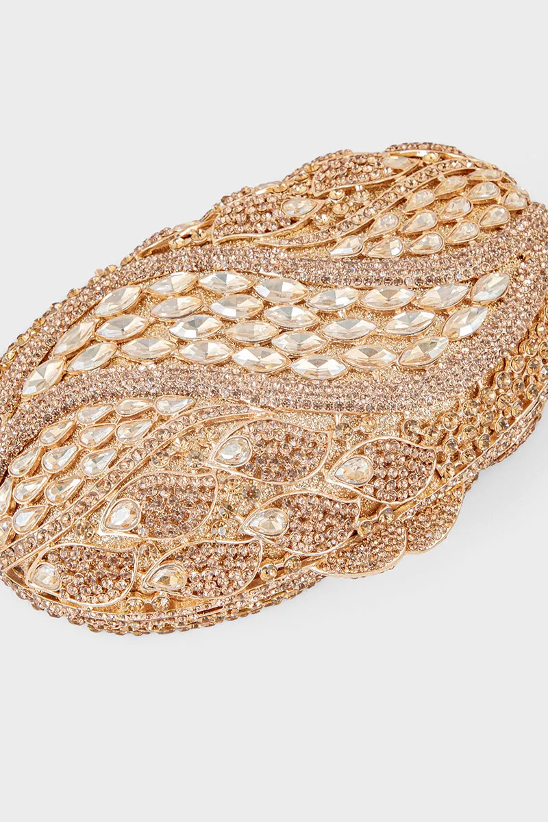 Party Wear Clutch BK4095-Bronze