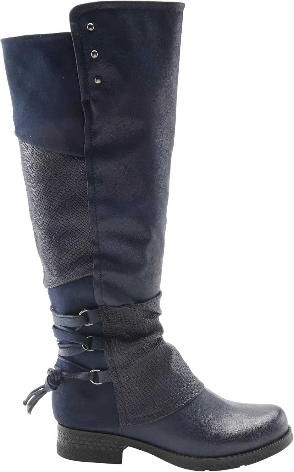 PATRIZIA Spring Step Maxie Boots for Women - Modern Pull-On Tall Boots with Zipper Closure - Knee High Ladies Boots for Outdoor