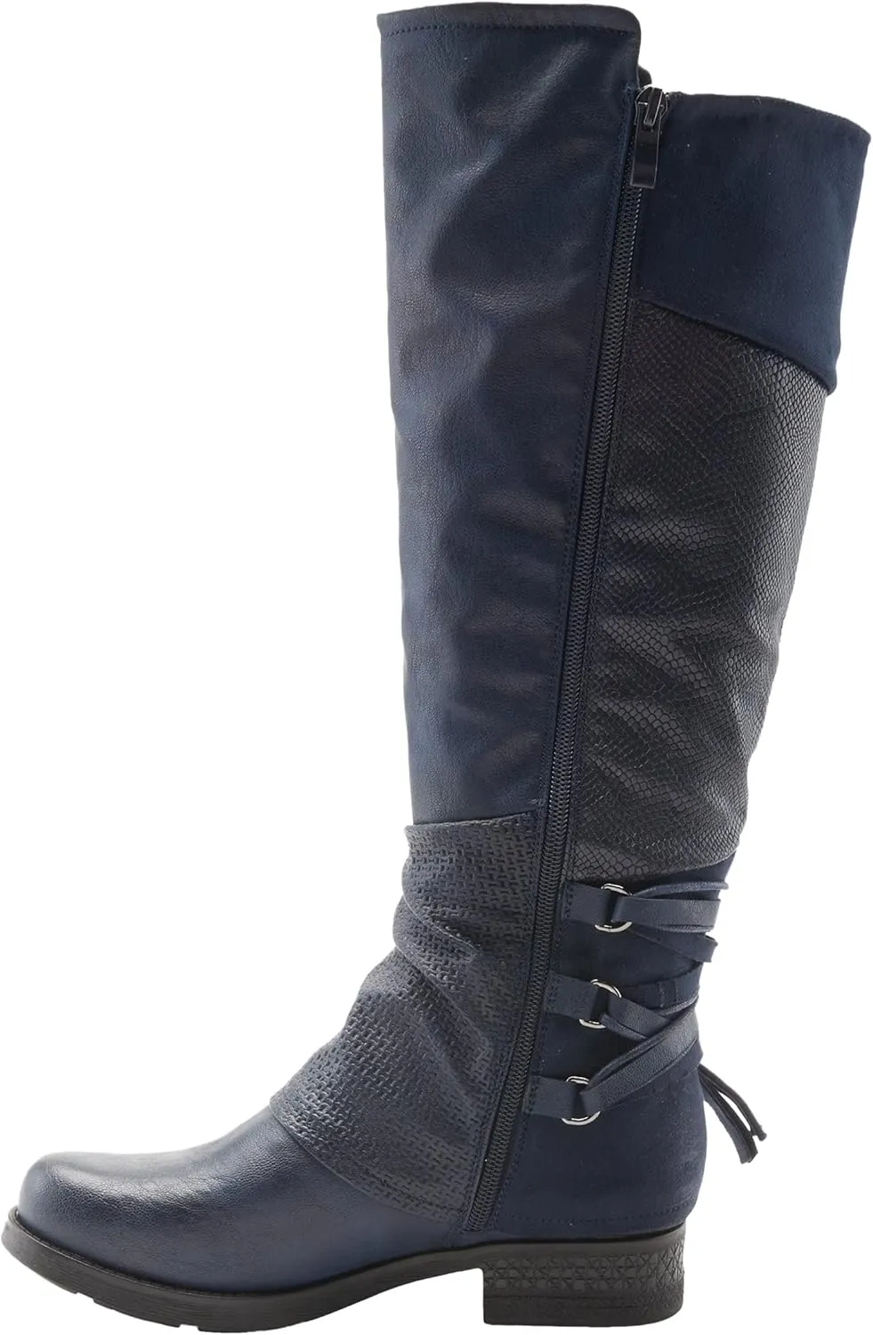 PATRIZIA Spring Step Maxie Boots for Women - Modern Pull-On Tall Boots with Zipper Closure - Knee High Ladies Boots for Outdoor