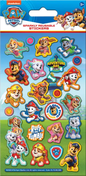 Paw Patrol Pup Pals Reusable Foil Sparkly Stickers