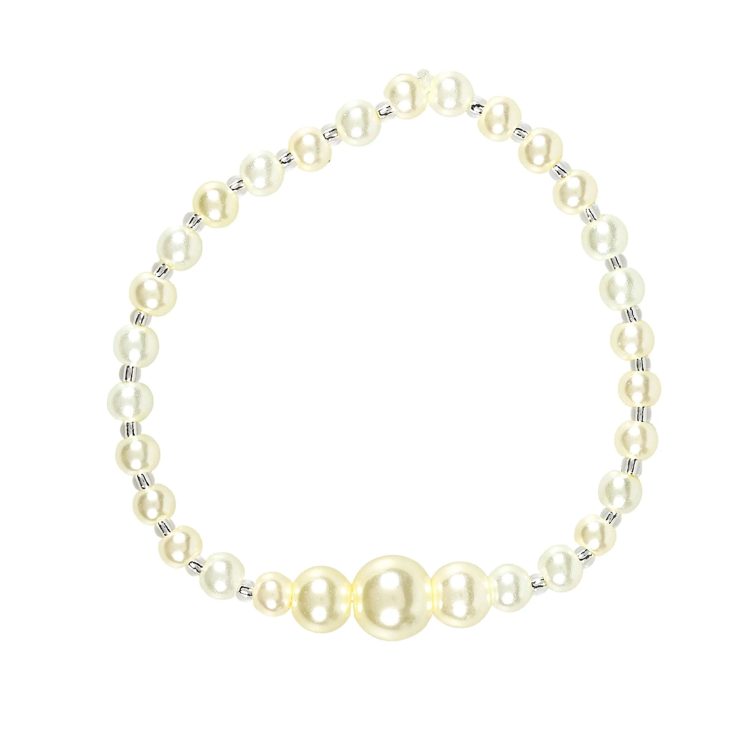 Pearl, Crystal & Gold First Communion Bracelet Set