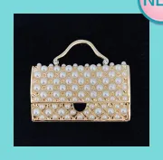 pearled clutch magnet