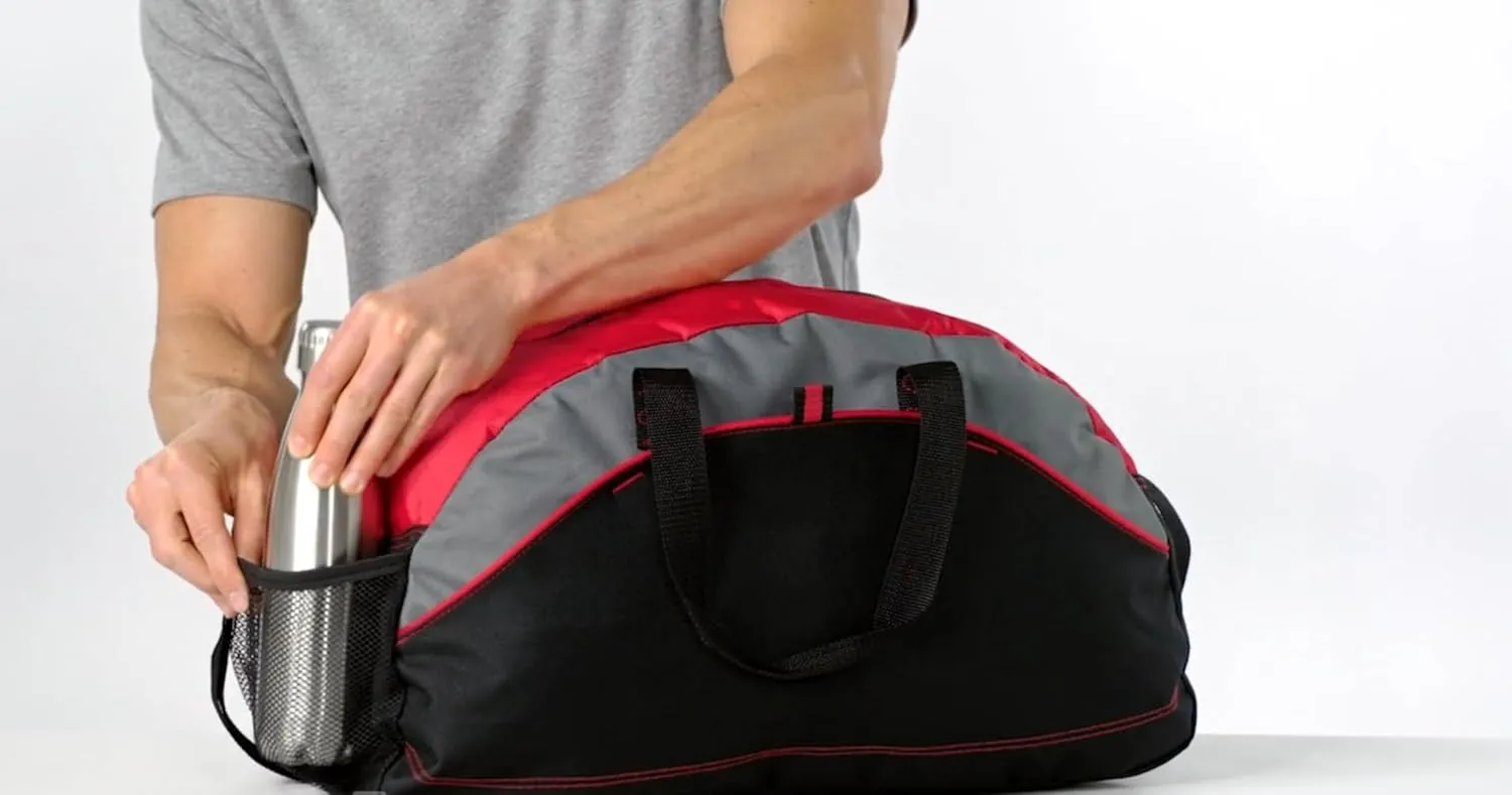 Personalized Basketball Duffel Bag, Men and Women, Custom Sport Bag with Monogrammed Name, Red