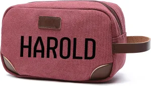 Personalized Toiletry Bag for Men Custom Embroidered Name Toiletry Bag Canvas Shower Bag Gift for Father Befriend