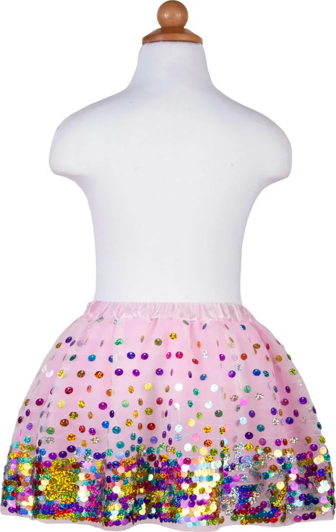 Pink Party Fun Sequin Skirt