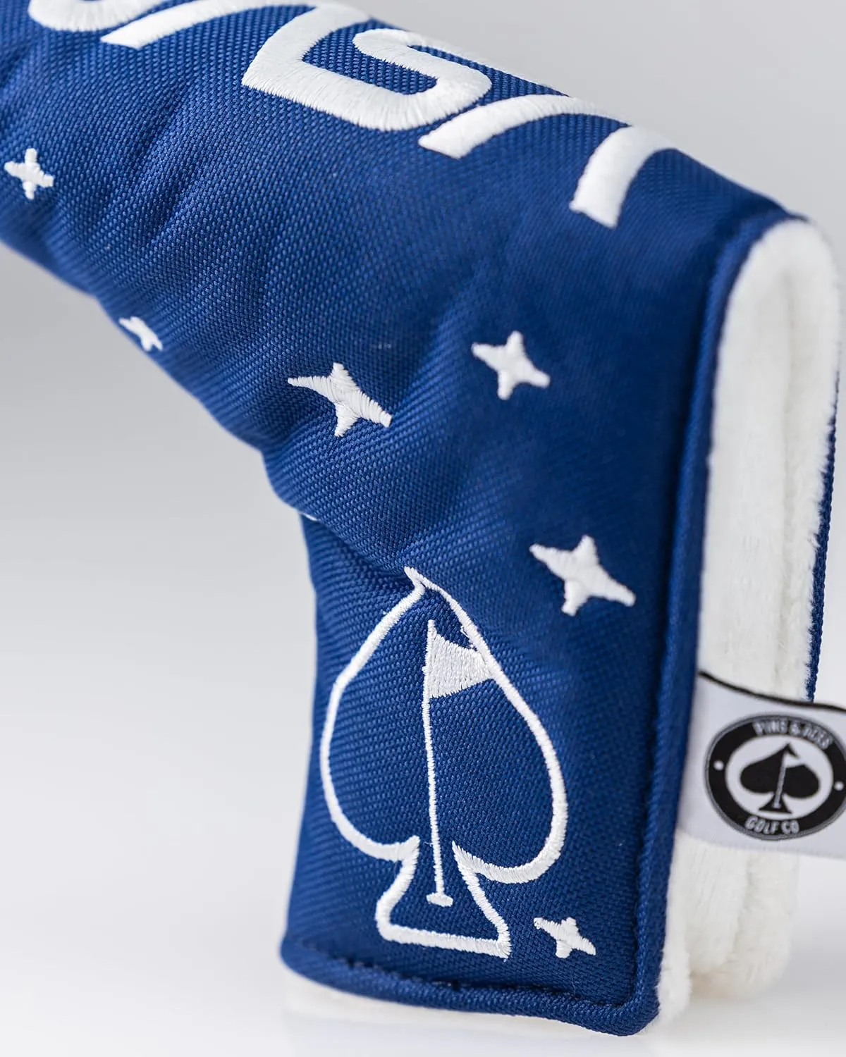 Pins & Aces NASA Head Cover - Premium, Hand-Made Leather Headcover - NASA Space Shuttle, Tour Quality Golf Club Cover - Style and Customize You Golf Bag