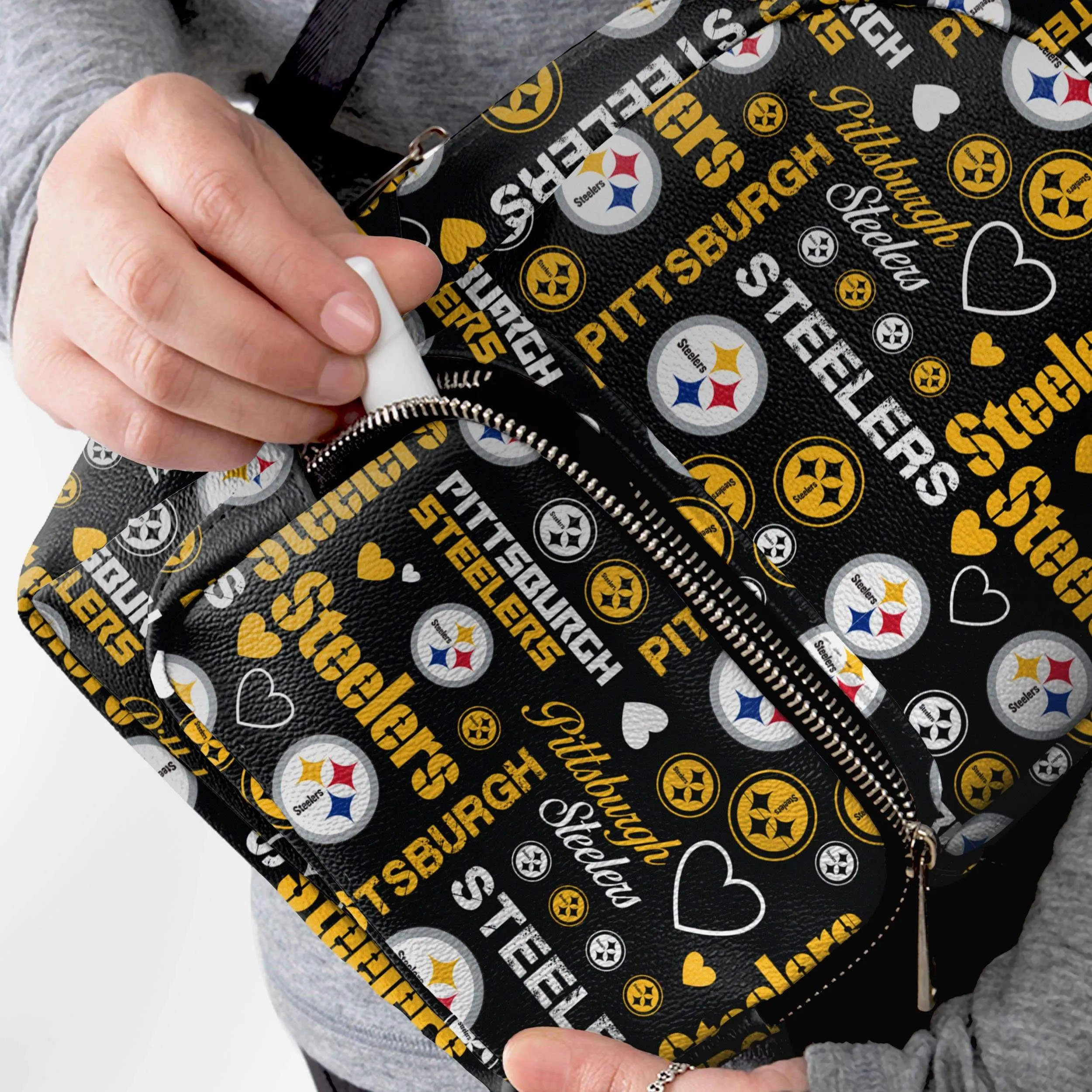 Pittsburgh Steelers Logo Love Mini Backpack