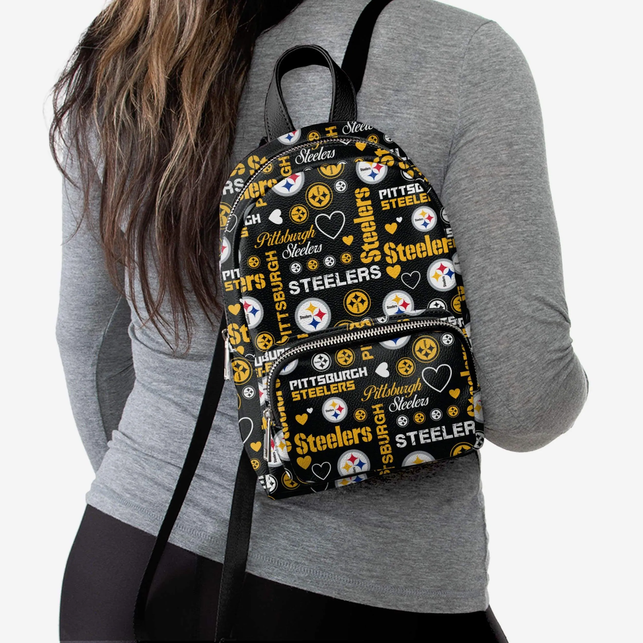 Pittsburgh Steelers Logo Love Mini Backpack