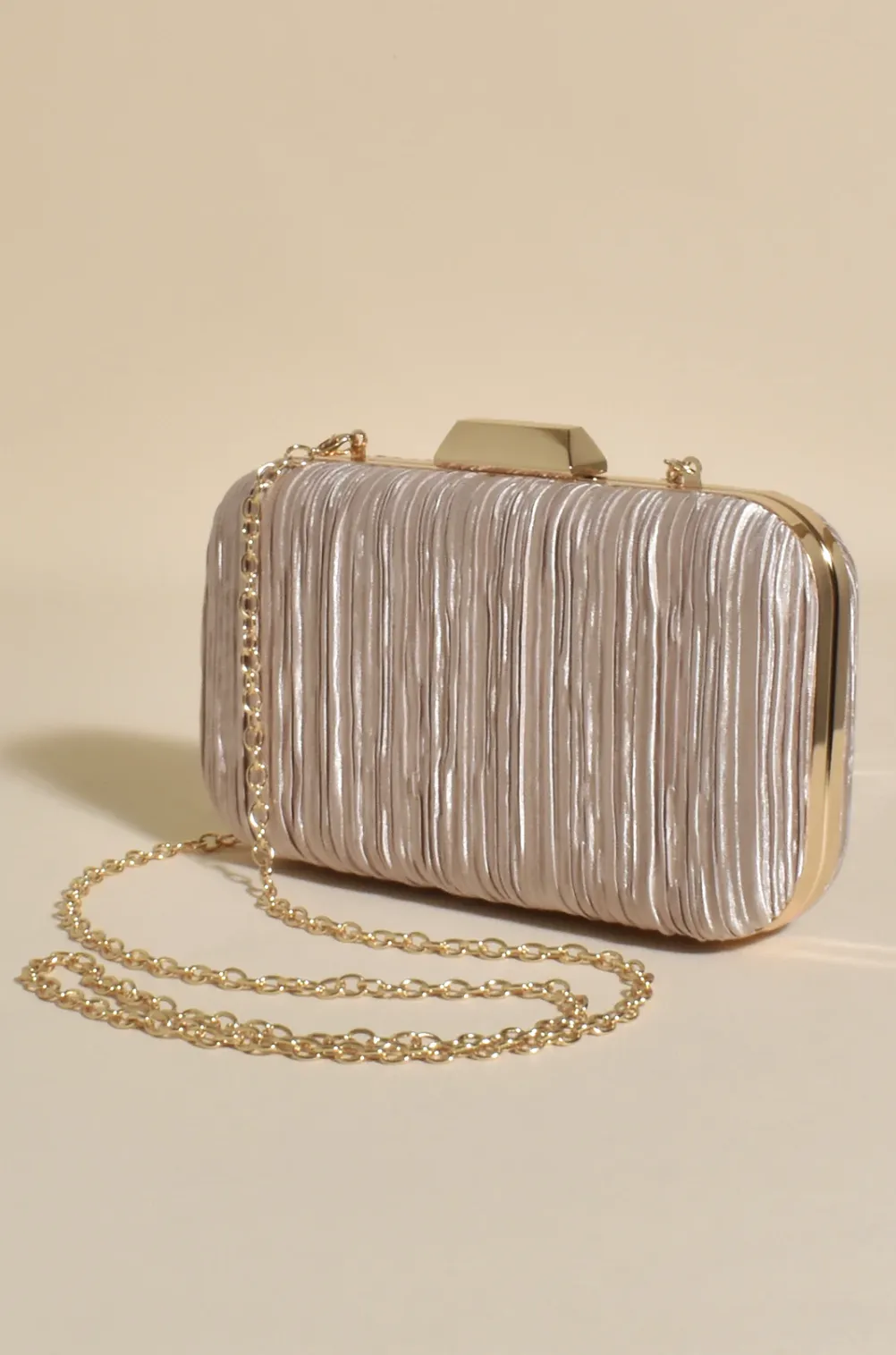 Portia Pleated Framed Event Clutch