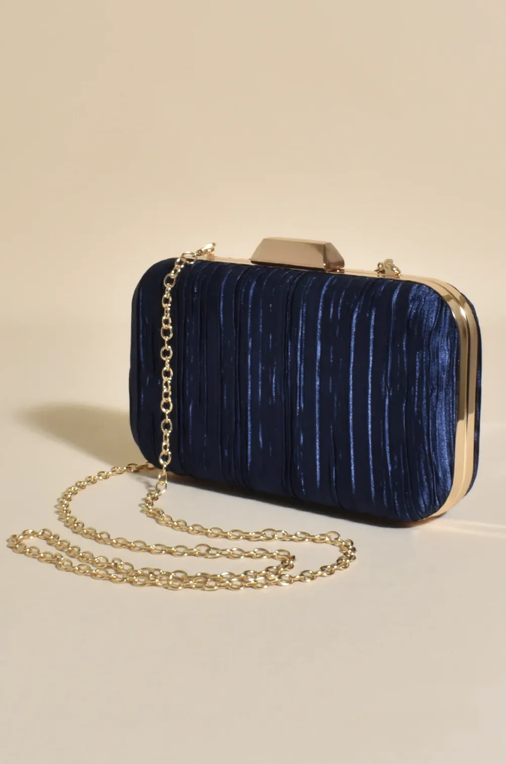 Portia Pleated Framed Event Clutch