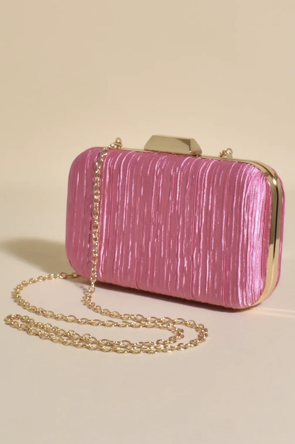 Portia Pleated Framed Event Clutch