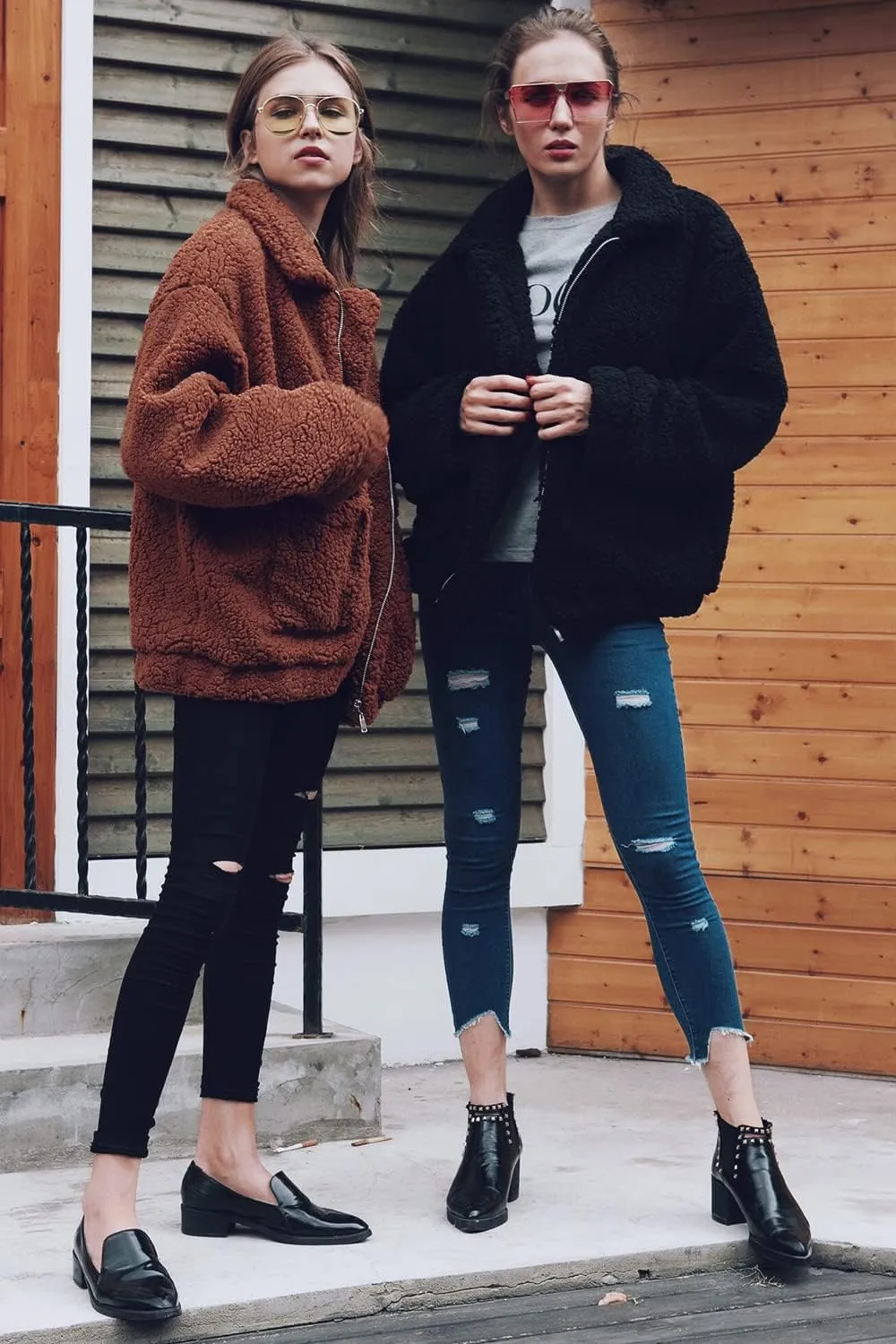 PRETTYGARDEN Women's Fashion Winter Coat Sherpa Fleece Faux Fur Shearling Oversized Trendy Jackets Warm Outerwear