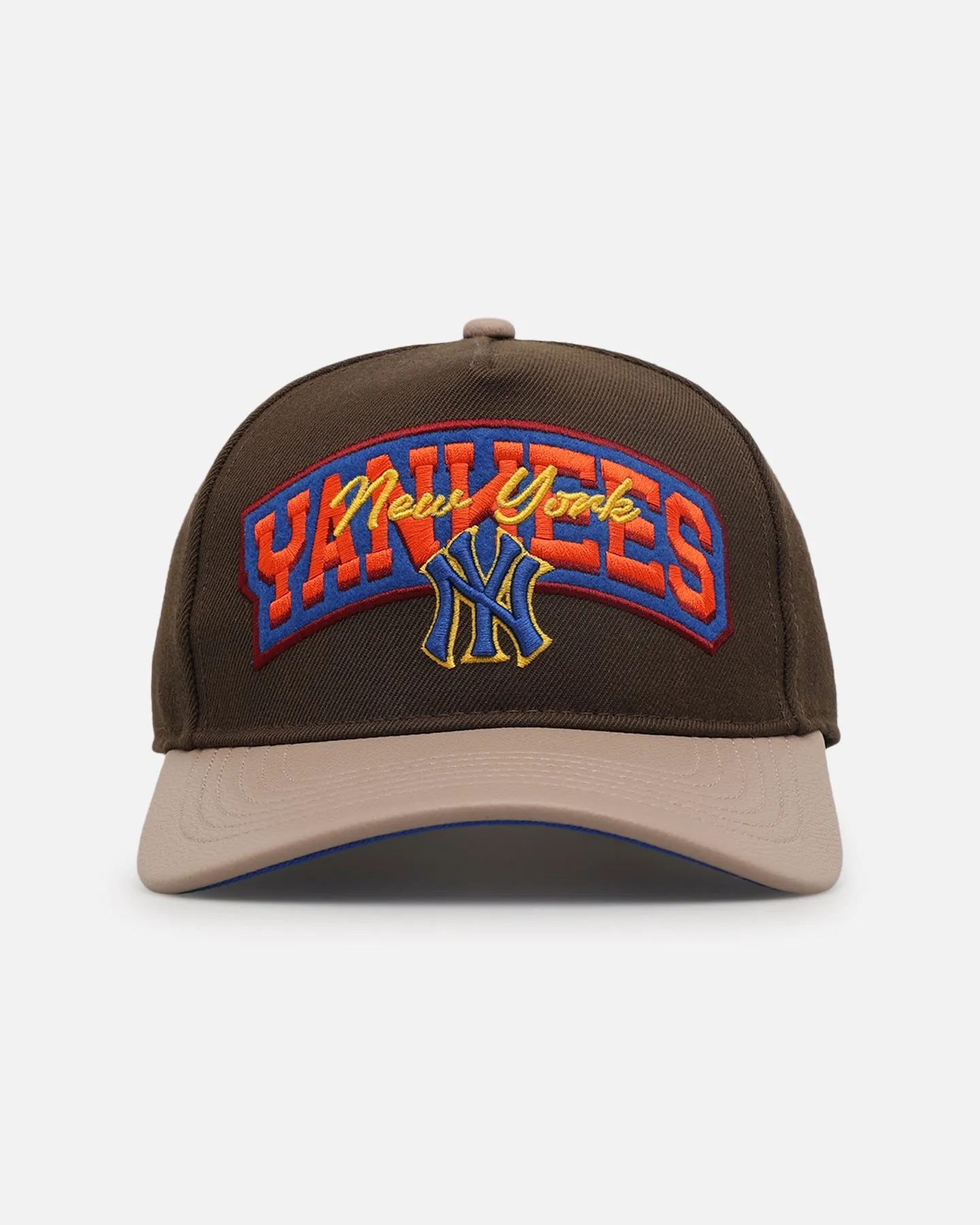 Pro Standard New York Yankees Stacked Strapback Brown