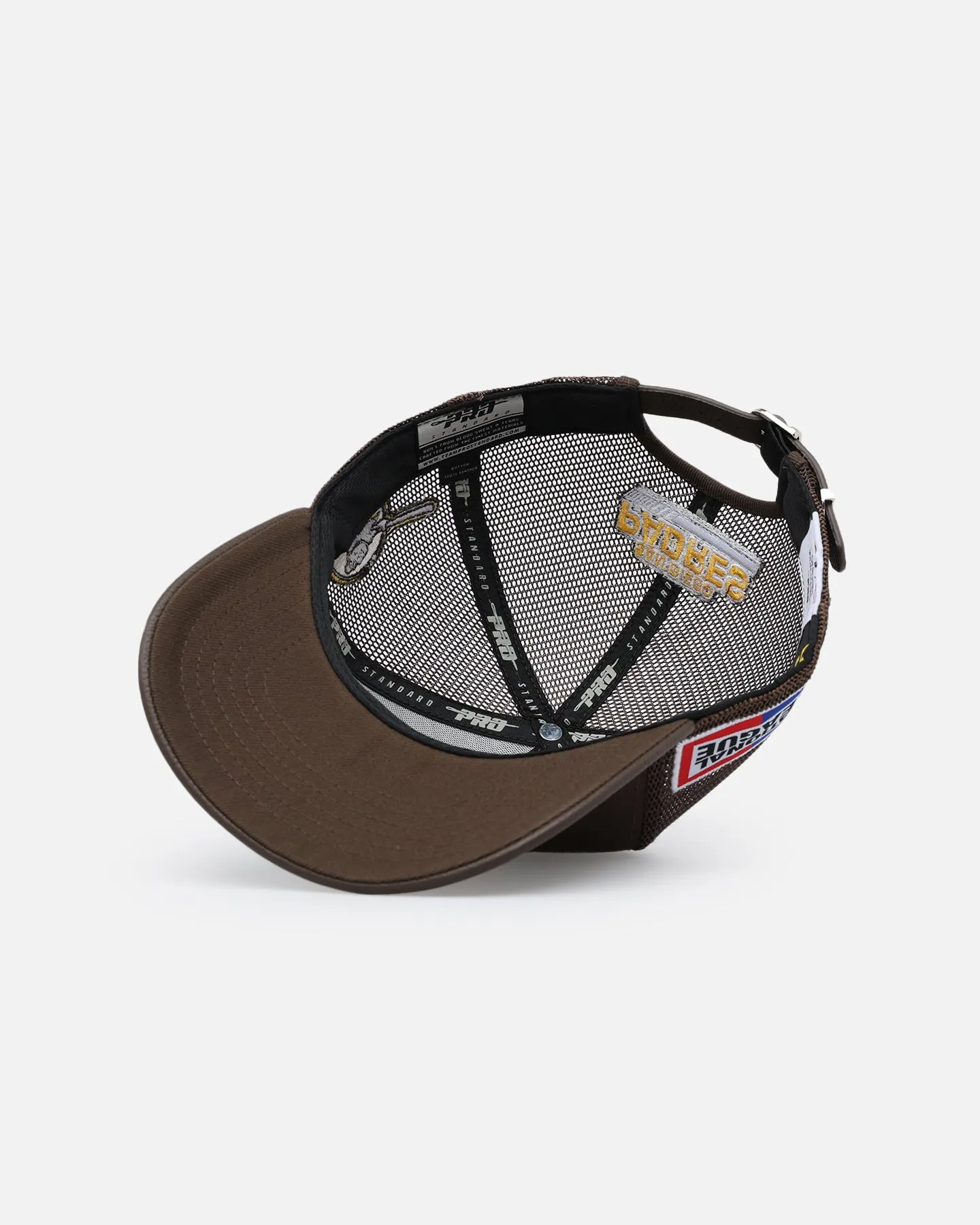 Pro Standard San Diego Padres Fast Lane Logo Wool Trucker Strapback Brown