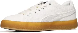 PUMA Mens Suede Crepe Canvas Lace Up Sneakers Shoes Casual - White