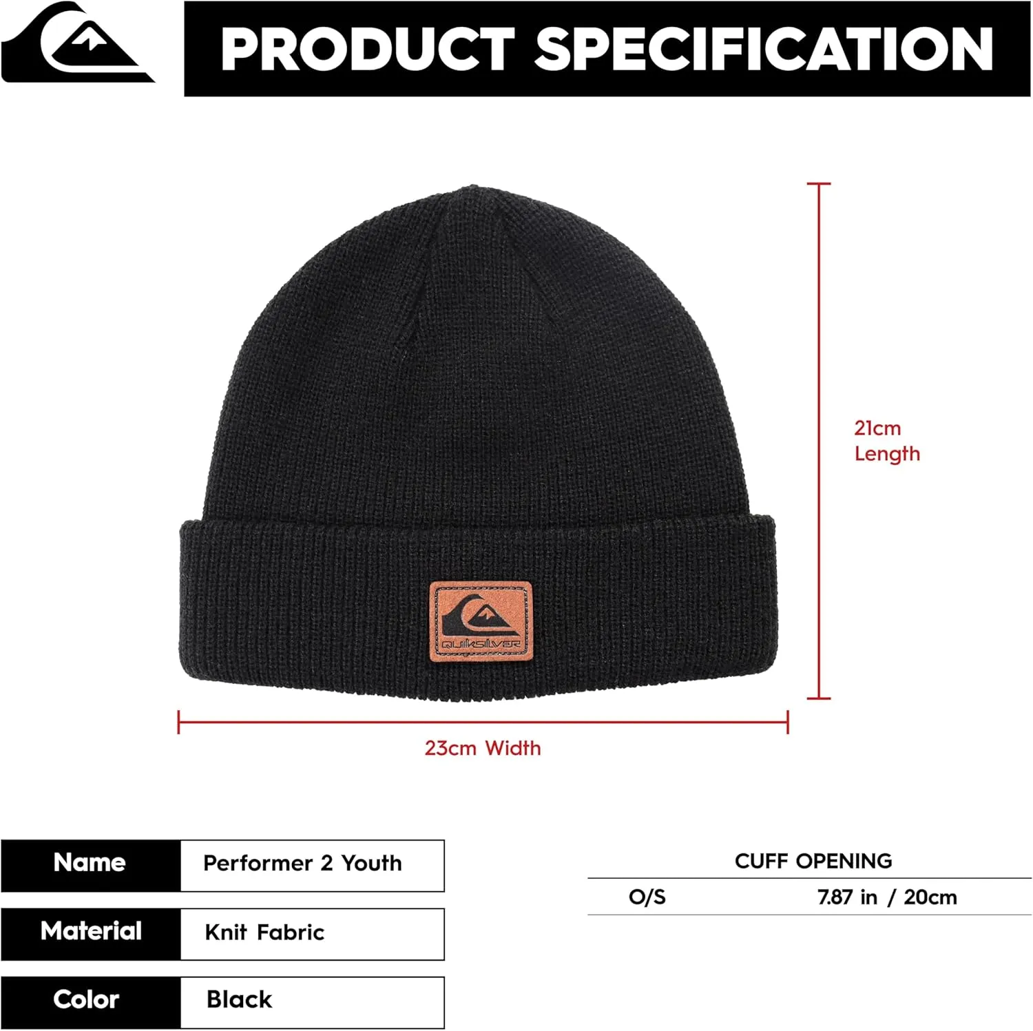 Quiksilver Boys' Performer 2 Youth Beanie