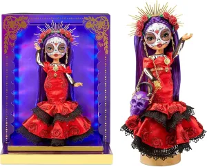 Rainbow High Dia De Los Muertos Maria 11" Doll with Calavera Purse and Light-Up Display
