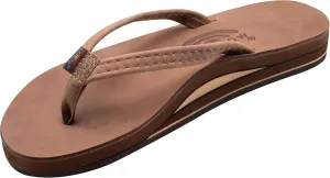 Rainbow Sandals Ladies Luxury Leather - Double Layer Arch Support with 1/2" Narrow Straps
