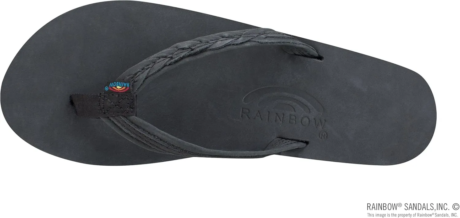 Rainbow Sandals Madison - Single Layer Arch Support with a Braid on a 1/2" Narrow Strap