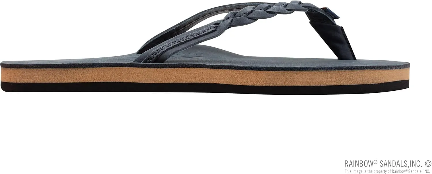 Rainbow Sandals Women’s Flirty Braidy Premier Leather w/Single Braided Strap